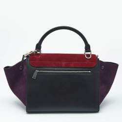 Pre Owned حقيبة سيلين ترابيز جلد ثلاثي اللون صغير بيد علوية