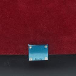 Pre Owned حقيبة سيلين ترابيز جلد ثلاثي اللون صغير بيد علوية