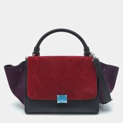【CELINE】Tri-colour 'Trapeze' leather bag with 【ランク:A】 Celine Tri-Color Leather Medium Trapeze Bag | Yoogi's Closet