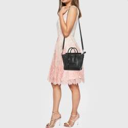 Pre Owned Celine Black Leather Nano Luggage Tote