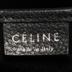 Pre Owned Celine Black Leather Nano Luggage Tote