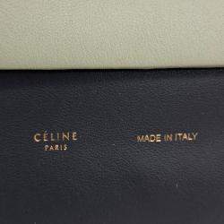 Pre Owned Celine Black White Leather All Soft Bag