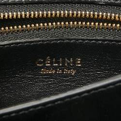Pre Owned Celine Black Stingray and Leather Small Classic Box Flap Bag