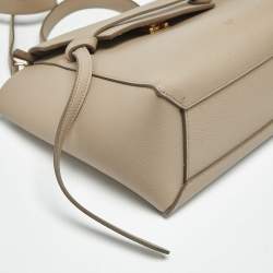Pre Owned حقيبة سيليين ميكرو بحزام جلدية باللون البيج
