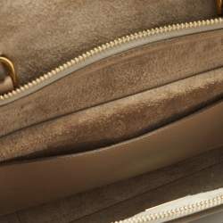 Pre Owned حقيبة سيليين ميكرو بحزام جلدية باللون البيج