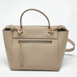 Pre Owned حقيبة سيليين ميكرو بحزام جلدية باللون البيج