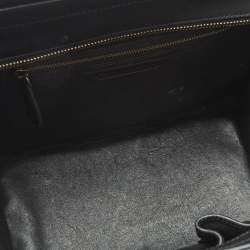 Pre Owned Celine Tricolor Calf Hair and Leather Mini Luggage Tote
