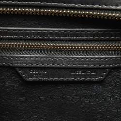 Pre Owned Celine Tricolor Calf Hair and Leather Mini Luggage Tote