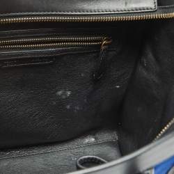 Pre Owned Celine Tricolor Calf Hair and Leather Mini Luggage Tote