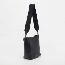 Pre Owned Celine Black Leather Small Sangle Bucket Bag