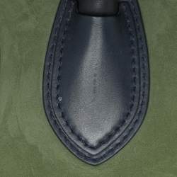 Pre Owned Celine Tri Color Leather and Suede Mini Luggage Tote