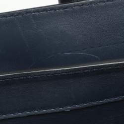 Pre Owned Celine Tri Color Leather and Suede Mini Luggage Tote