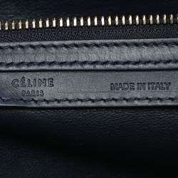 Pre Owned Celine Tri Color Leather and Suede Mini Luggage Tote