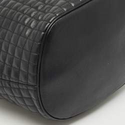 Pre Owned Celine Black Quilted Leather Small C Backpack