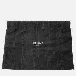 Pre Owned Celine Cuir Triomphe Black Leather Shoulder Bag