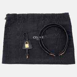 Pre Owned Celine 16 Mini Black Leather Handbag