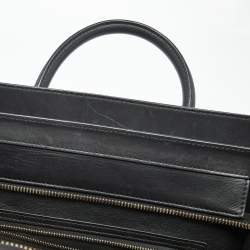Pre Owned Celine Black Python Mini Luggage Tote