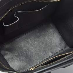 Pre Owned Celine Black Python Mini Luggage Tote