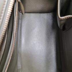Pre Owned Celine Phantom Luggage Medium Green Leather Tote Bag