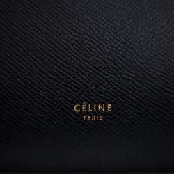 Pre Owned Celine Belt Micro Black Calfskin Handbag