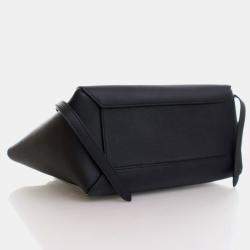 Pre Owned Celine Belt Micro Black Calfskin Handbag
