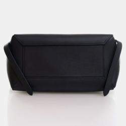 Pre Owned Celine Belt Micro Black Calfskin Handbag