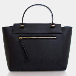 Pre Owned Celine Belt Micro Black Calfskin Handbag