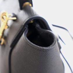 Pre Owned Celine Belt Micro Black Calfskin Handbag