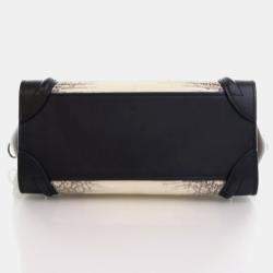 Pre Owned Celine Luggage Nano Lizard Leather Tote Bag