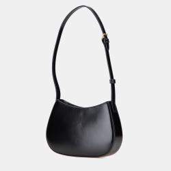 Pre Owned Celine Black Medium Shiny Calfskin Tilly Shoulder Bag