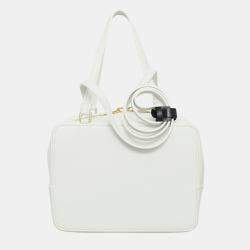 Pre Owned Celine Folded Cube Leather Satchel