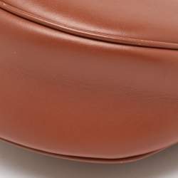 Pre Owned Celine Brown Leather Medium Ava Triomphe Shoulder Bag