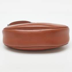 Pre Owned Celine Brown Leather Medium Ava Triomphe Shoulder Bag