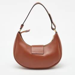 Pre Owned Celine Brown Leather Medium Ava Triomphe Shoulder Bag