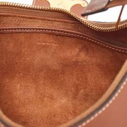 Pre Owned Celine Brown Leather Medium Ava Triomphe Shoulder Bag