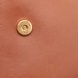 Pre Owned Celine Brown Leather Medium Ava Triomphe Shoulder Bag