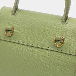 Pre Owned Celine Green Pico Grained Calfskin Belt Bag