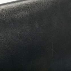 Pre Owned Celine Tricolor Leather and Canvas Medium Trapeze Top Handle Bag