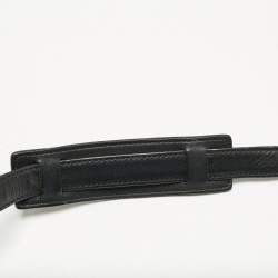 Pre Owned Celine Tricolor Leather and Canvas Medium Trapeze Top Handle Bag