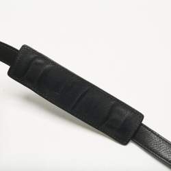 Pre Owned Celine Tricolor Leather and Canvas Medium Trapeze Top Handle Bag