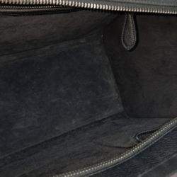 Pre Owned Celine Black Leather Luggage Tote