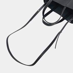 Pre Owned Celine Black Leather Small Vertical Cabas Bag