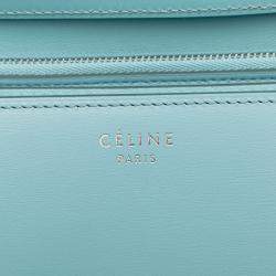 Pre Owned Celine Blue Medium Calfskin Classic Box