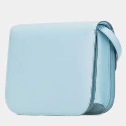 Pre Owned Celine Blue Medium Calfskin Classic Box