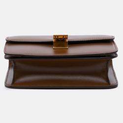Pre Owned Celine Brown Medium Calfskin Classic Box