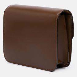 Pre Owned Celine Brown Medium Calfskin Classic Box