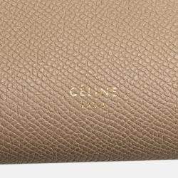 Pre Owned حقيبة حزام سيلين جلد عجل محبب صغيرة بيج