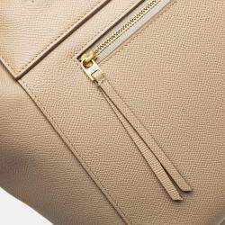 Pre Owned حقيبة حزام سيلين جلد عجل محبب صغيرة بيج