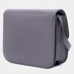 Pre Owned Celine Purple Medium Calfskin Classic Box