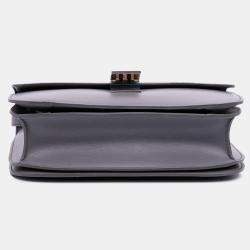 Pre Owned Celine Purple Medium Calfskin Classic Box